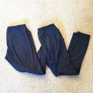 2 Pairs Lularoe Black Leggings